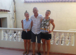Con Michael y sus hijas de Suiza Con Michael y sus hijas de Suiza